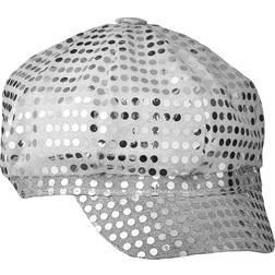 Smiffys Disco Sequin Hat Silver