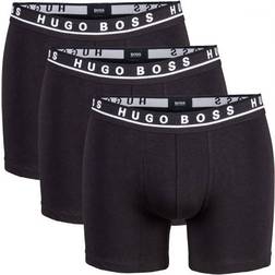 Hugo Boss Stretch Cotton Boxer 3-pack - Black