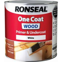 Ronseal One Coat Wood Primer & Undercoat Wood Paint White 2.5L