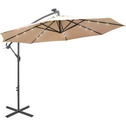 vidaXL Cantilever Umbrella with LED 300cm