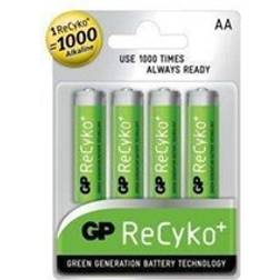GP Batteries ReCyko+ Batterier AA 4-Pack