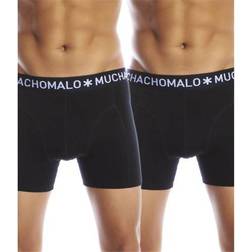 Muchachomalo Solid Boxershorts 2-pack - Black