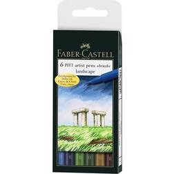 Faber-Castell Pitt Artist Pens Landscape 6-pack