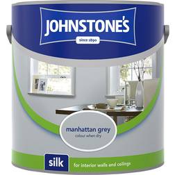 Johnstones Silk Ceiling Paint, Wall Paint Grey 5L