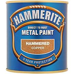 Hammerite Direct to Rust Hammered Effect Metal Paint Gold 0.75L
