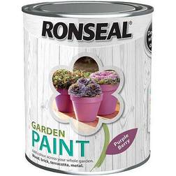 Ronseal Garden Wood Paint Purple 0.75L
