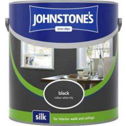 Johnstones Silk Ceiling Paint, Wall Paint Black 2.5L