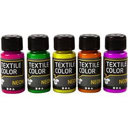 Textile Color Paint Neon Colours 5x50ml