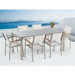 Beliani Grosseto Patio Dining Set, 1 Table incl. 6 Chairs