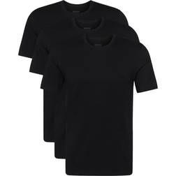 HUGO BOSS Regular-Fit Cotton T-shirts 3-pack - Black
