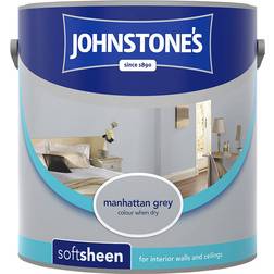 Johnstones Soft Sheen Ceiling Paint, Wall Paint Manhattan Grey 2.5L