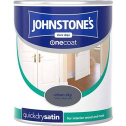 Johnstones One Coat Quick Dry Woodstain Grey 0.75L
