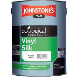 Johnstone's Trade Vinyl Silk Ceiling Paint, Wall Paint Brilliant White 10L