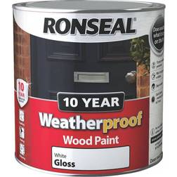 Ronseal 10 Year Weatherproof Wood Paint White 2.5L