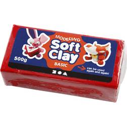 Soft Clay Basic Red 500g