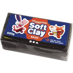 Soft Clay Basic Black 500g