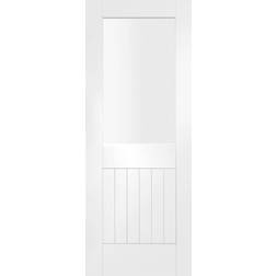 XL Joinery Suffolk 1 Light Primed Interior Door Clear Glass (76.2x198.1cm)