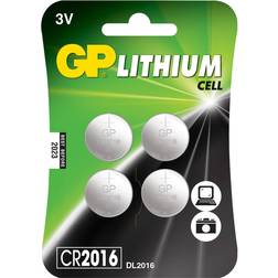 GP Batteries CR2016 4-pack