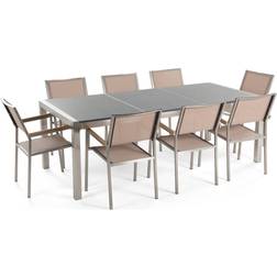Beliani Grosseto Patio Dining Set, 1 Table incl. 8 Chairs
