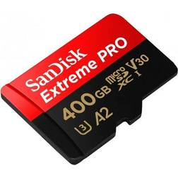 SanDisk Extreme Pro microSDXC Class 10 UHS-I U3 V30 A2 170/90MB/s 400GB +Adapter