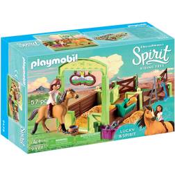 Playmobil Lucky & Spirit with Horse Stall 9478