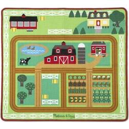 Melissa & Doug Round the Barnyard Farm Rug 35x39.4"