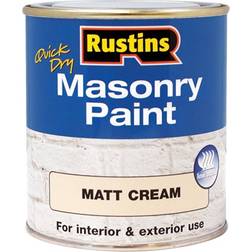Rustins Quick Dry Masonry Concrete Paint Cream 0.25L