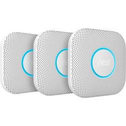 Google Nest Protect Smoke + CO Alarm S3000BWGB 2nd Generation Battery 3-pack