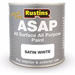Rustins Quick Dry All Surface All Purpose Wood Paint White 0.25L