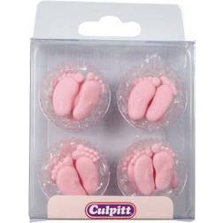 Culpitt Pink Pairs of Feet Sugar Paste