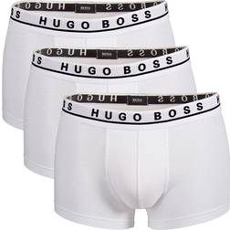 HUGO BOSS Stretch Cotton Trunks 3-pack - White