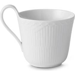 Royal Copenhagen White Fluted Half Lace Coffee Cup 33cl