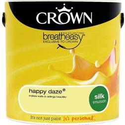 Crown Breatheasy Wall Paint, Ceiling Paint Happy Daze,Mustard Jar,Sunrise 2.5L