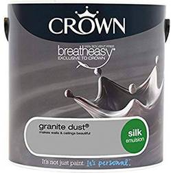 Crown Breatheasy Ceiling Paint, Wall Paint Granite Dust,City Break,Cloud Burst,Grey Putty,Smoked Glass,Soft Ash,Soft Shadow,Spotlight 2.5L