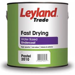 Leyland Trade Fast Drying Undercoat Wood Paint, Metal Paint Brilliant White 2.5L