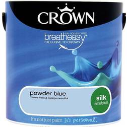 Crown Breatheasy Wall Paint, Ceiling Paint Powder Blue,Moonlight Bay,Carrie 2.5L