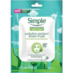Simple Kind to Skin Pollution Protect Sheet Mask 21ml