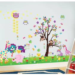 Walplus Happy Animals with Owl Tree Star and Little Chick