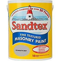 Sandtex Fine Textured Masonry Concrete Paint Plymouth Grey 5L