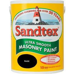 Sandtex Ultra Smooth Masonry Concrete Paint Black 5L