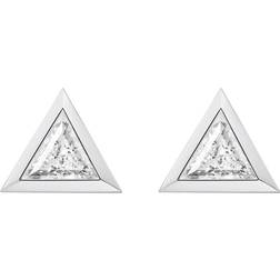 Thomas Sabo Triangle Earrings - Silver/White