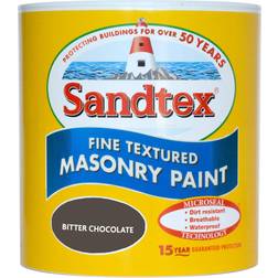 Sandtex Fine Textured Masonry Concrete Paint Bitter Chocolate 5L