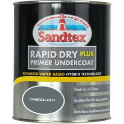 Sandtex Rapid Dry Plus Primer Undercoat Metal Paint, Wood Paint Grey 0.75L