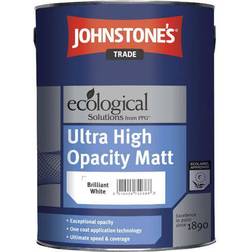 Johnstone's Trade Ecological Ultra High Opacity Matt Concrete Paint Brilliant White 5L