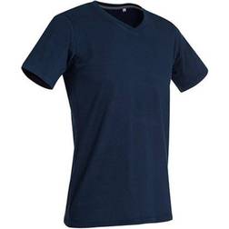 Stedman Clive V Neck T-shirts - Marina Blue