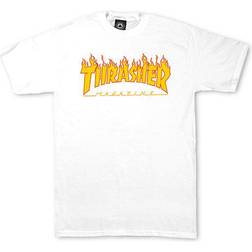 Thrasher Magazine Flame Logo T-shirt - White