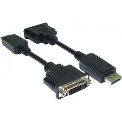 Cables Direct DVI-DisplayPort 0.15m M-F 0.2m