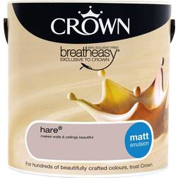 Crown Breatheasy Ceiling Paint, Wall Paint On The Rocks,Picnic Basket,Crushed Chocolate 2.5L
