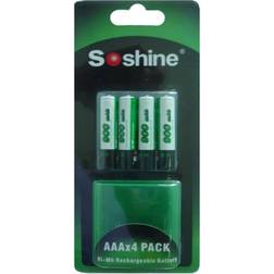Soshine AAA 900mAh Compatible 4-pack