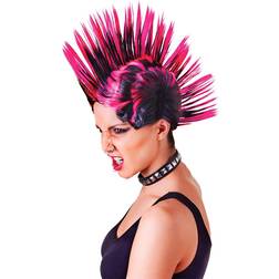 Bristol Mohican Wig Pink/Black